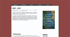 Desktop Screenshot of anr-loci.fr