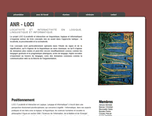 Tablet Screenshot of anr-loci.fr